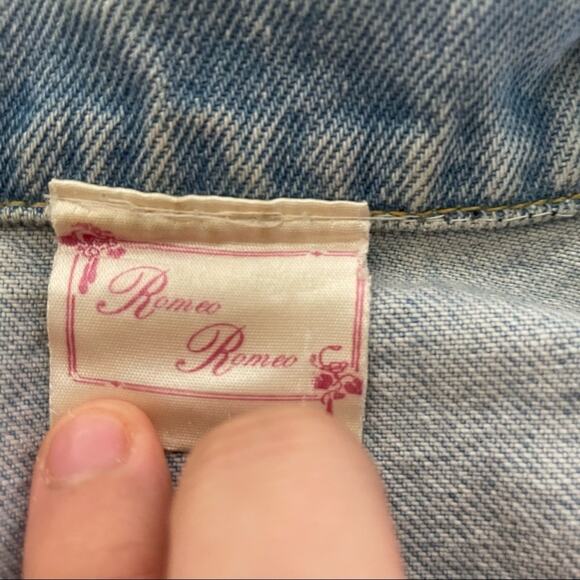 Romeo Romeo Y2K denim vest sz Medium Made in USA - Picture 9 of 12